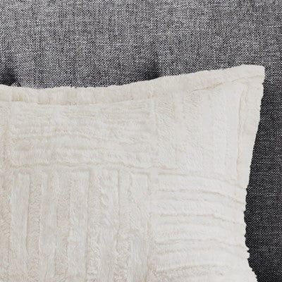 Madison Park Arctic Fur Down Alternative Comforter Mini Set in Ivory, King / Cal King BASI10-0255