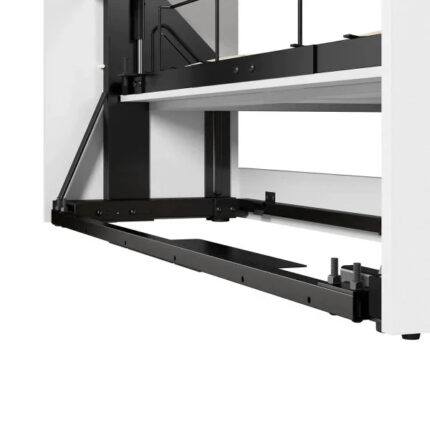 Bestar Pur Queen Murphy Bed with Closet Storage Cabinets (115W) in White