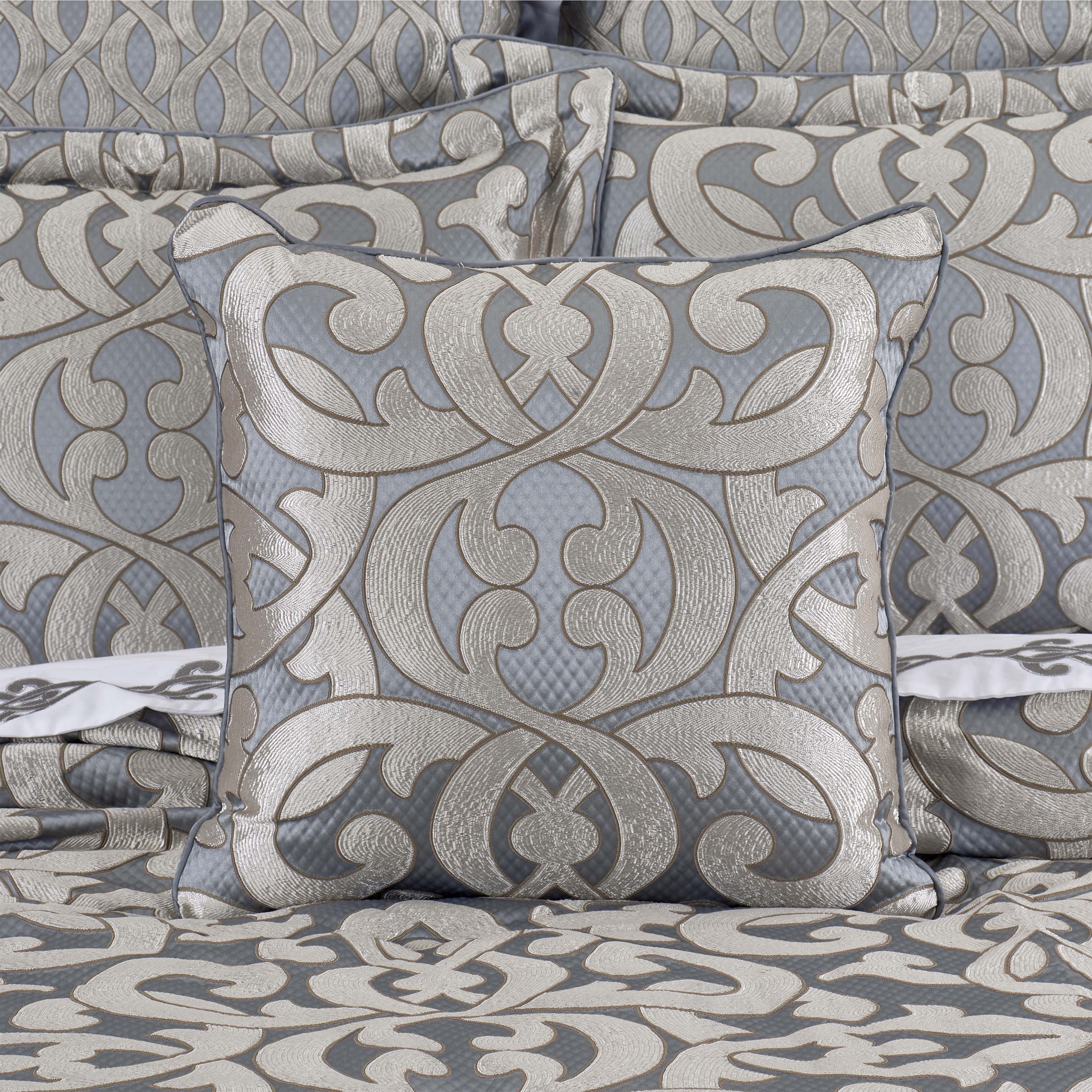 BaroccoSterlingSquareDecorativeThrowPillow20x20