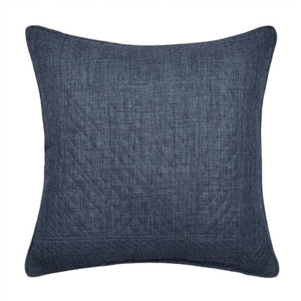 Enchanted Garden Indigo Square Decorative Throw Pillow 18" x 18"