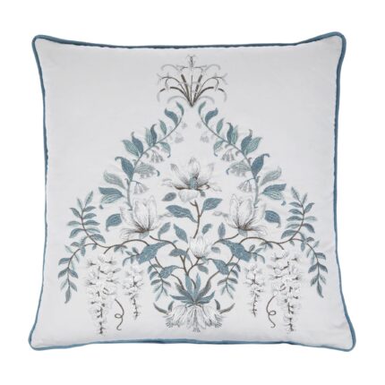 Laura Ashley Parterre Feather Filled Cushion 45cm x 45cm Seaspray