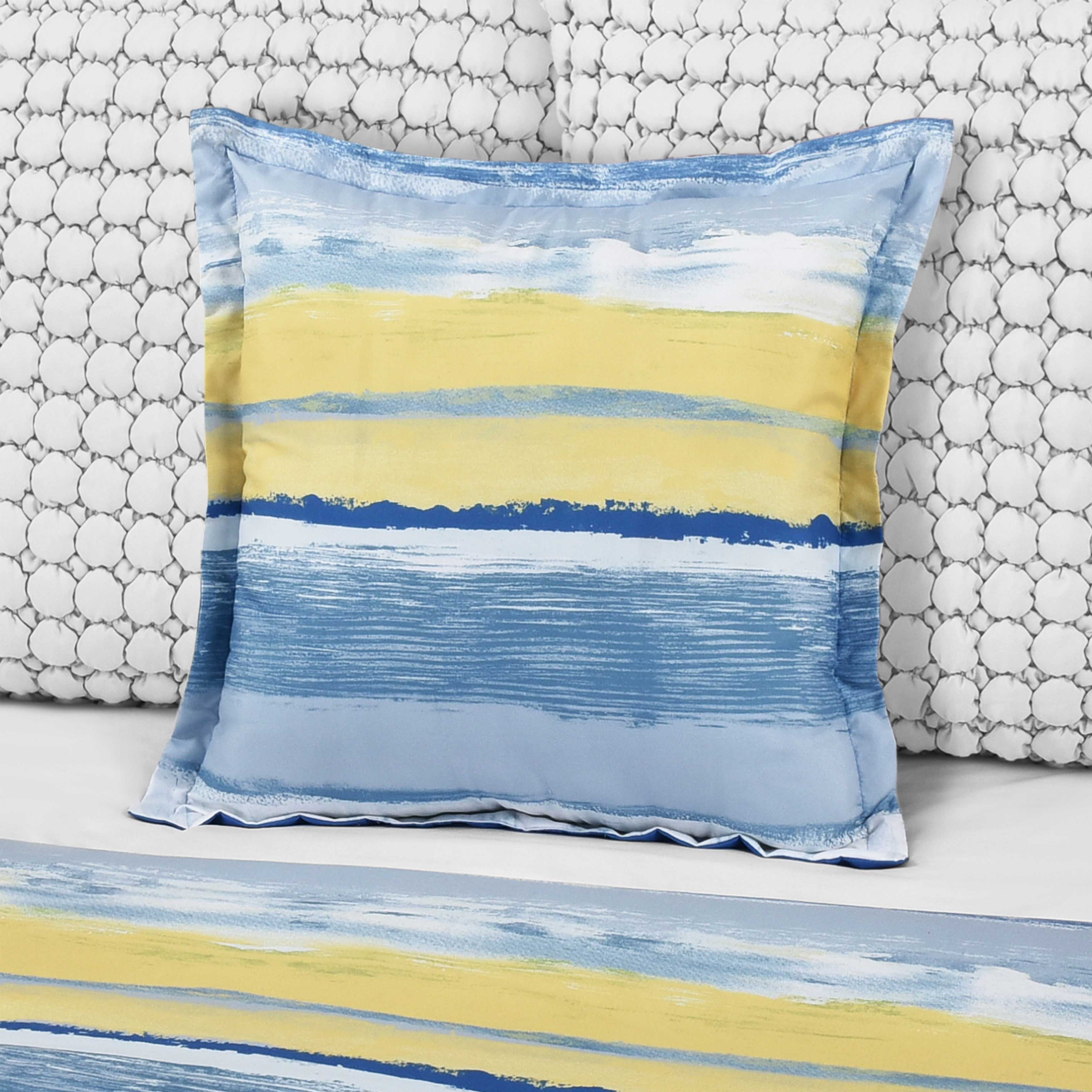 SeashoreBlueSquareDecorativeThrowPillow18x18